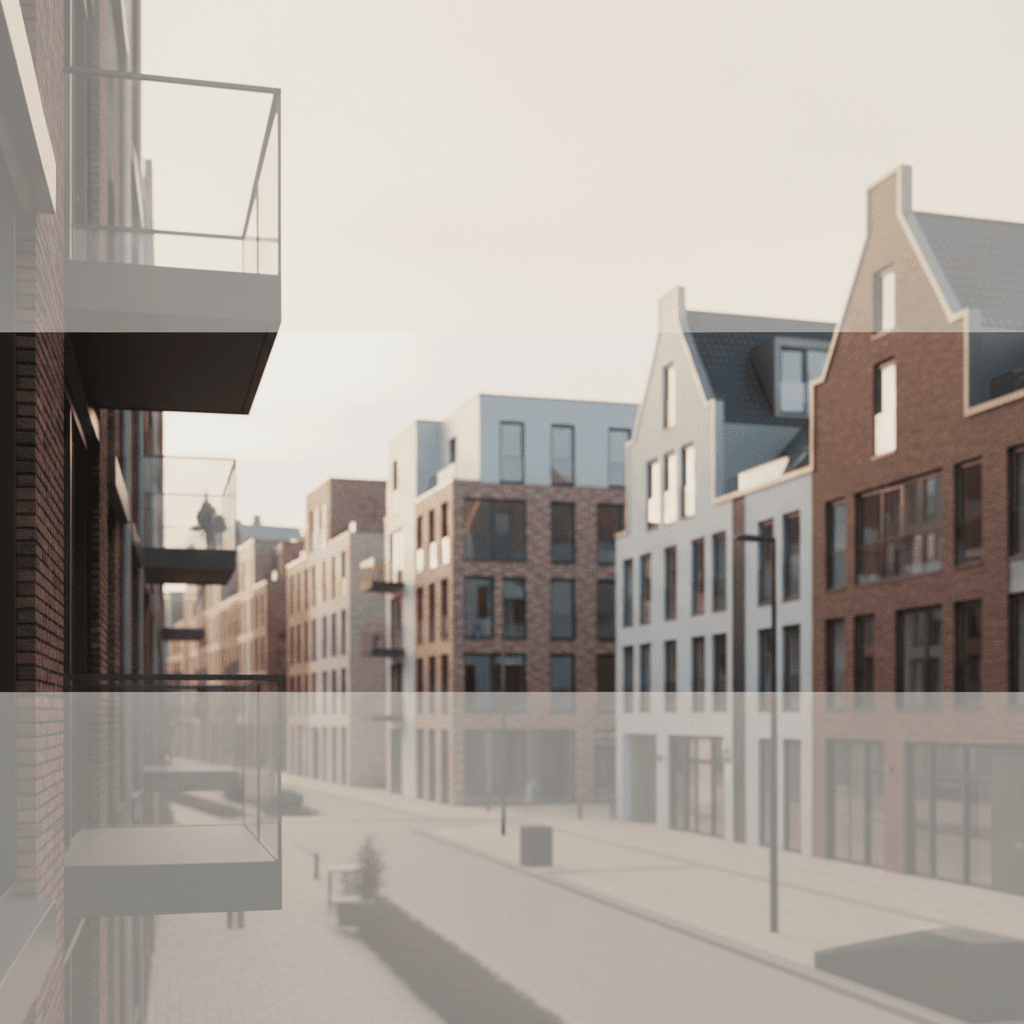 Achtergrond met subtiele Nederlandse architectonische elementen